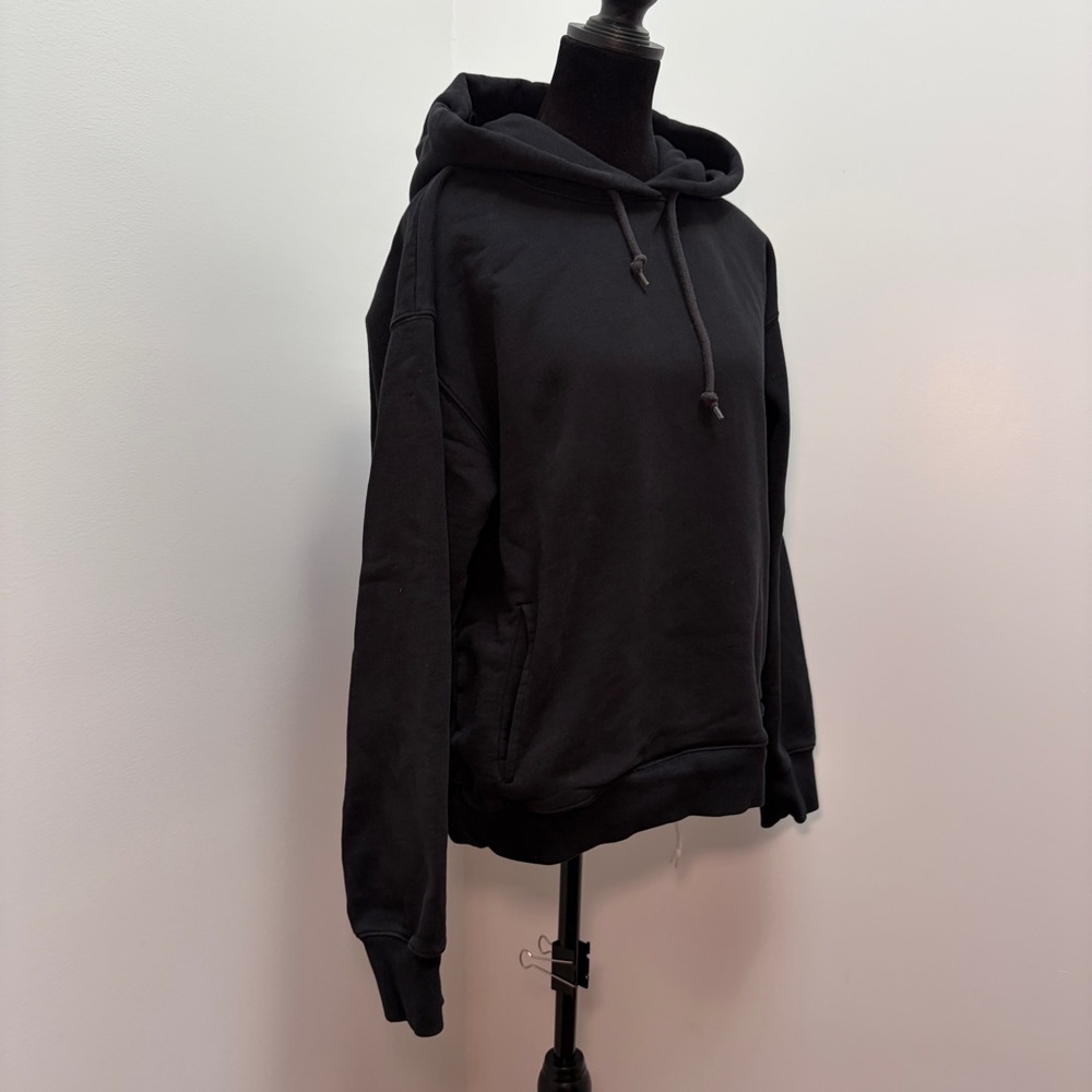Aritzia Super World The Super Fleece Relaxed Hoodie Black Size Large